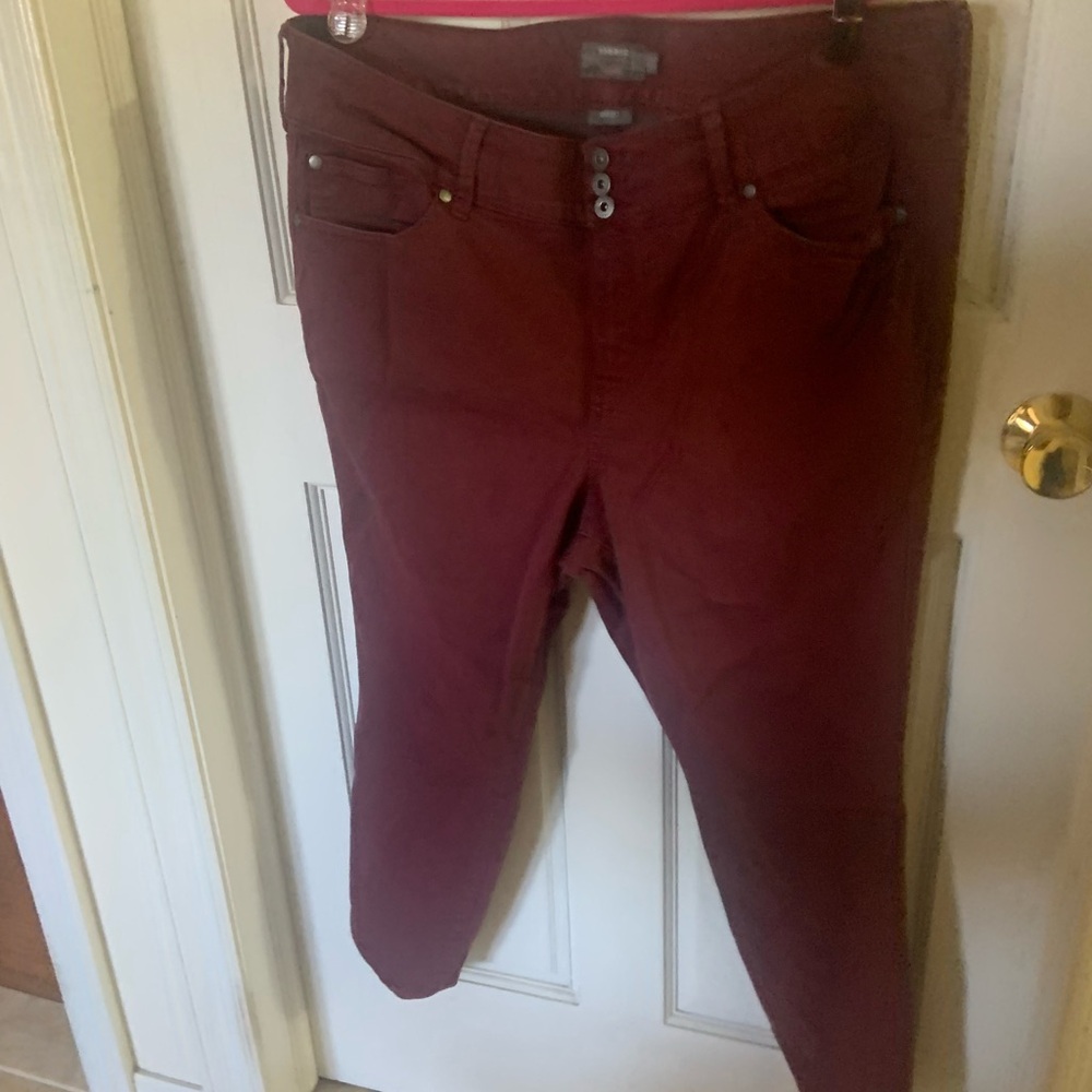 Torrid burgundy Skinny Jeans